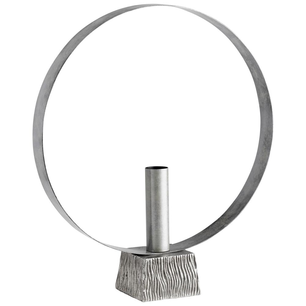 Radiant Halo Vase | Nickel