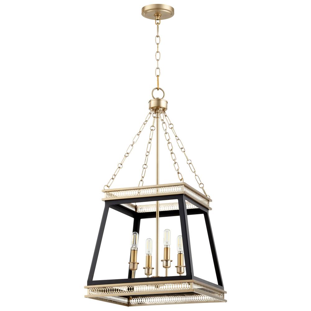 Gerard Pendant  | Black | Aged Brass