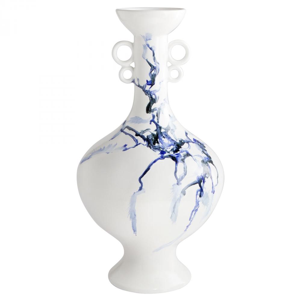Nola Vase | White | Blue | Black | Tall