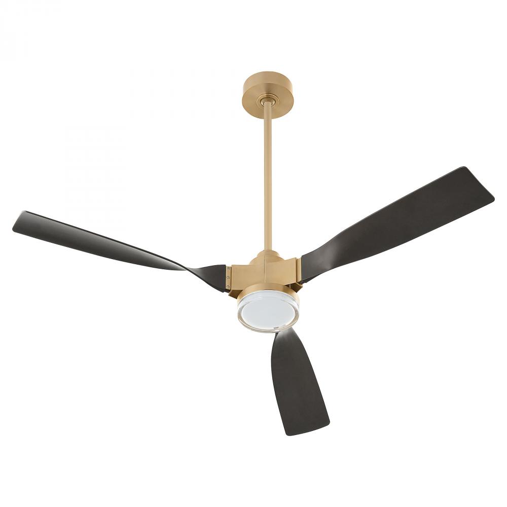 Alisio Ceiling Fan | Aged Brass | Dark Walnut