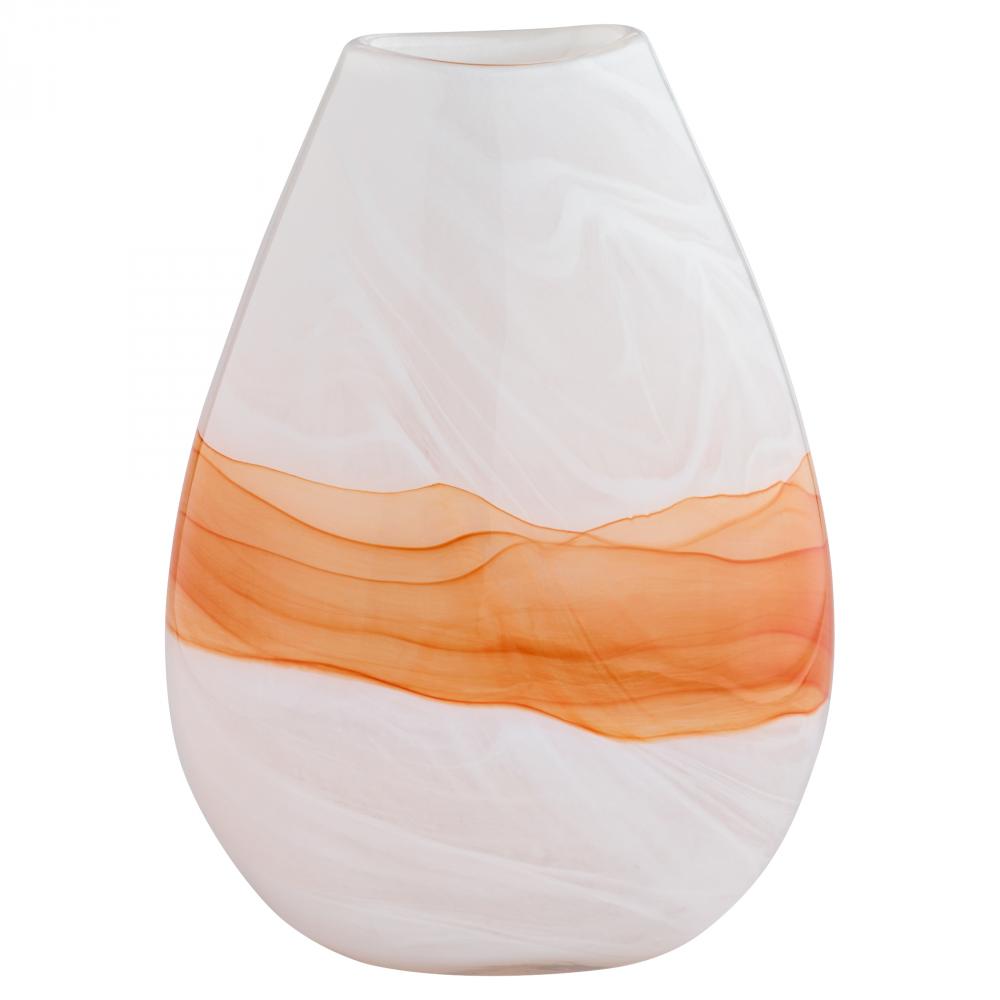 Pacaya Vase | White | Orange | Large