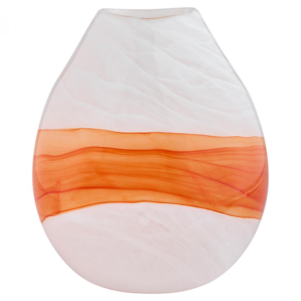 Pacaya Vase | White | Orange | Small