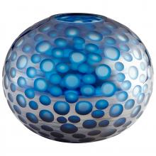 Cyan Designs 09645 - Round Toreen Vase | Blue | Medium