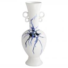 Cyan Designs 11923 - Nola Vase | White | Blue | Black | Medium