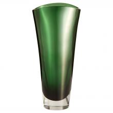 Cyan Designs 12029 - Muzo Vase | Emerald Green | Clear | Large