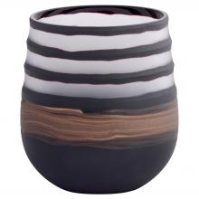Cyan Designs 12098 - Midnight Road Vase | Black | Clear | Copper | Small