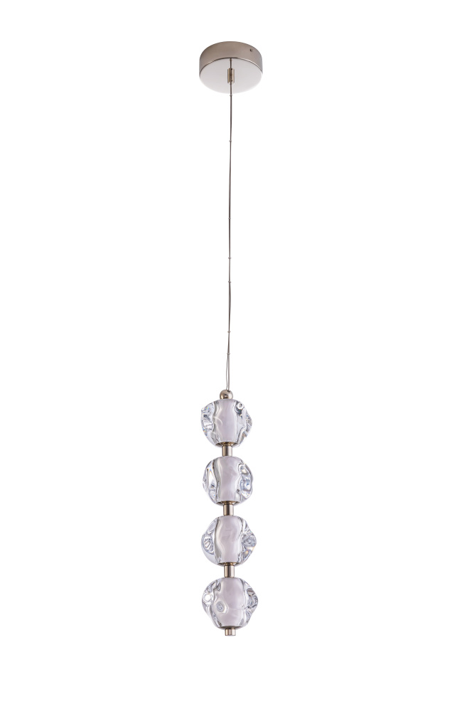 Jackie 4 Light LED Pendant in Polished Nickel
