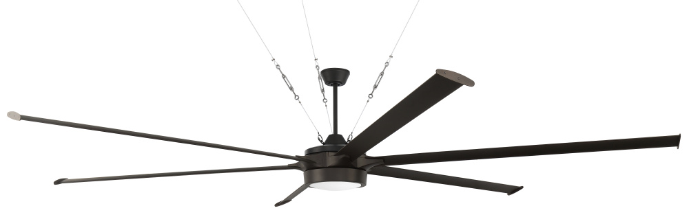 Prost 120" 6-Blade Indoor/Outdoor (Damp) Ceiling Fan in Espresso w/ Espresso Blades
