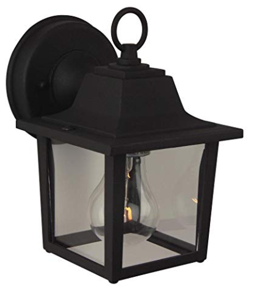 Coach Lights Cast 1 Light 8" Outdoor Wall Lantern in Textured Black