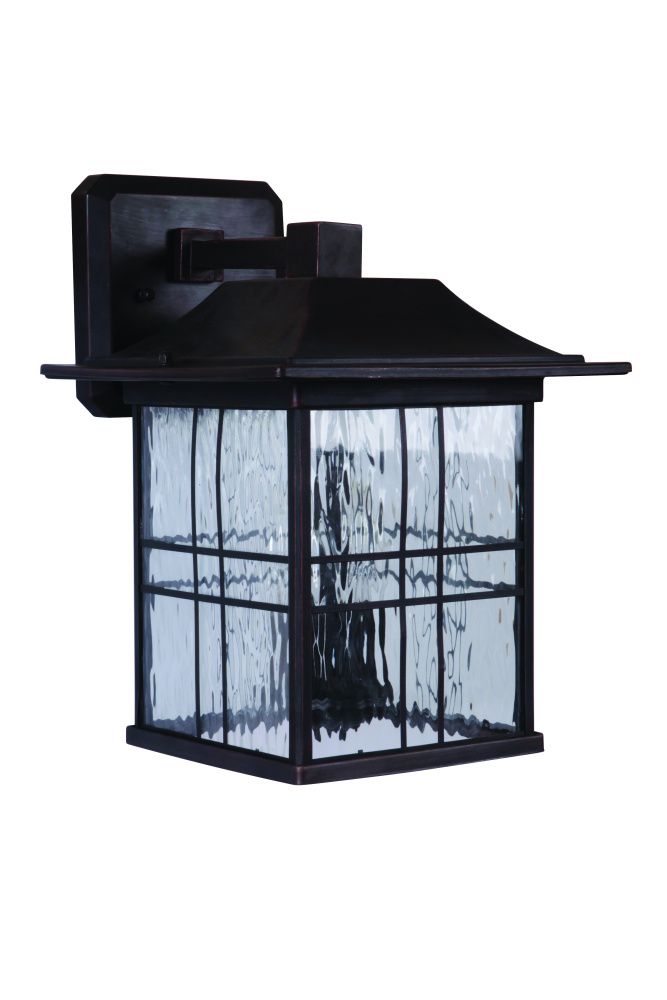 Dorset 2 Light Medium Outdoor Wall Lantern in Aged Bronze Brushed