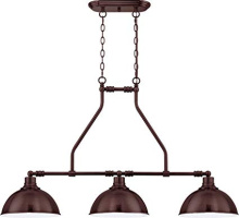 Craftmade 35973-ABZ - Timarron 3 Light Island in Aged Bronze Brushed