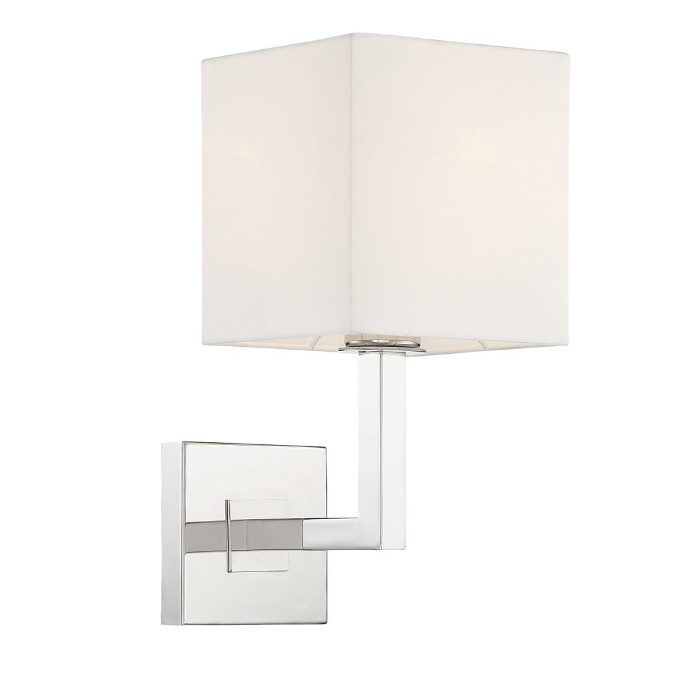 Chatham 6'' Polished Nickel Sconce