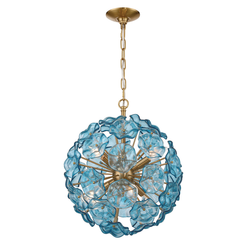 Esme 18.25'' Aged Brass Chandelier