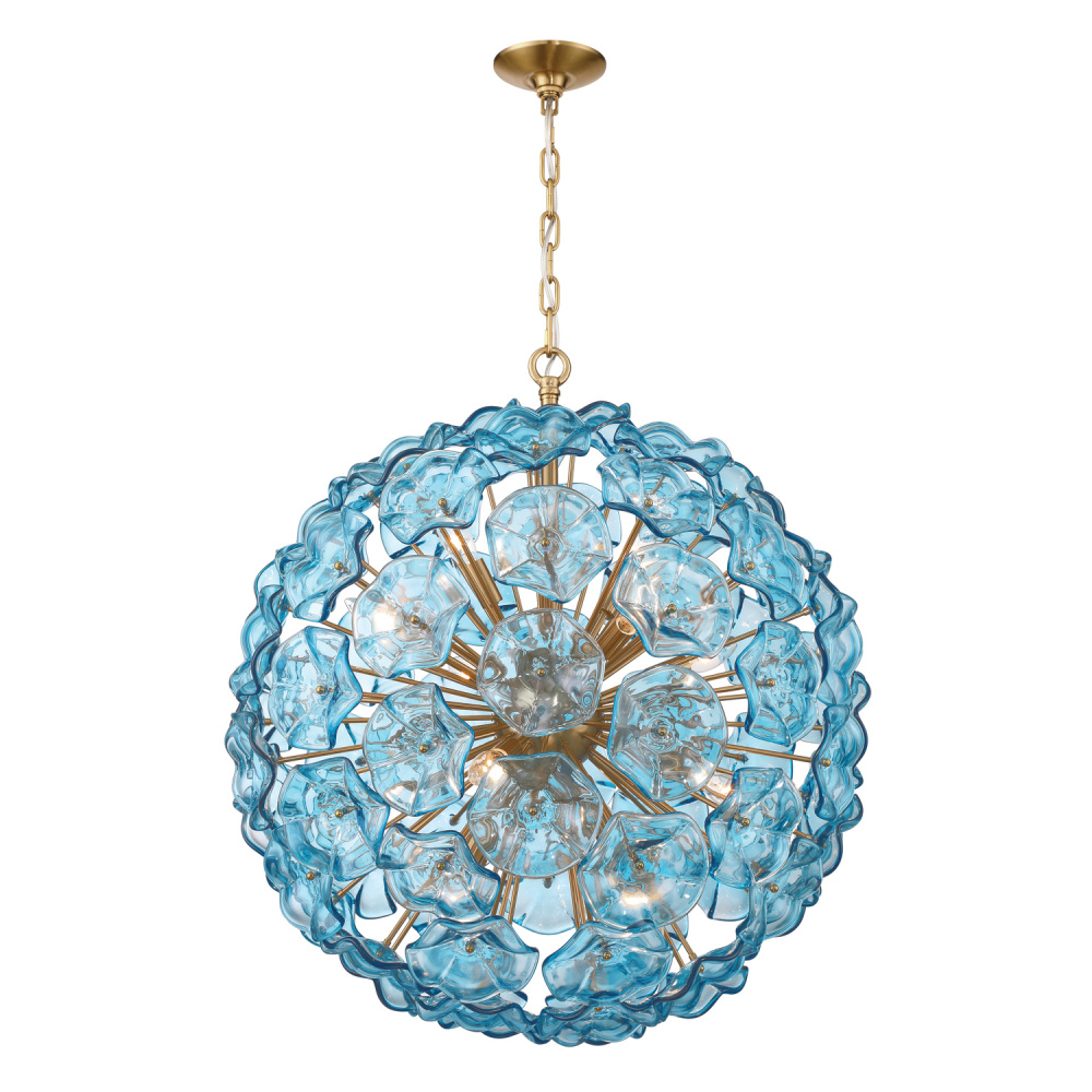 Esme 28'' Aged Brass Chandelier
