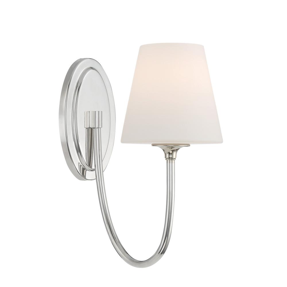Juno 6'' Polished Nickel Sconce