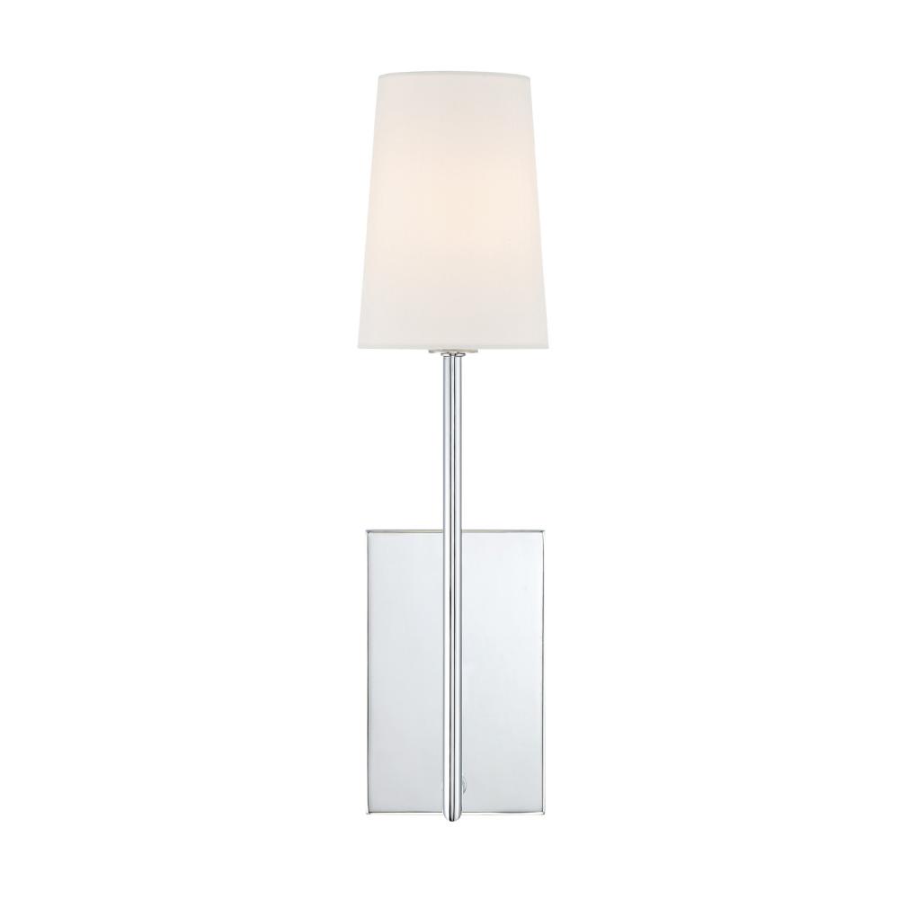 Lena 1 Light Polished Chrome Sconce