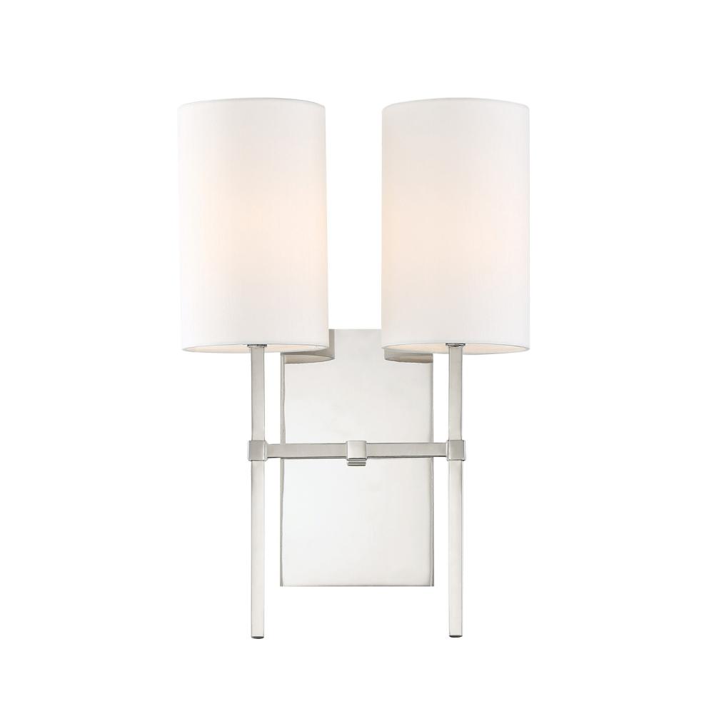 Veronica 11'' Polished Nickel Sconce