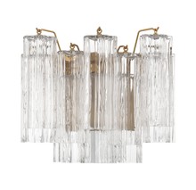 Crystorama ADD-302-AG-CL - Addis 2 Light Aged Brass Sconce