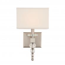Crystorama CLO-8892-BN - Clover 1 Light Brushed Nickel Sconce