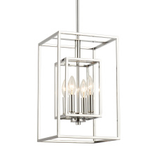 Crystorama ED884114CH - Kai 4 Light Polished Chrome Pendant