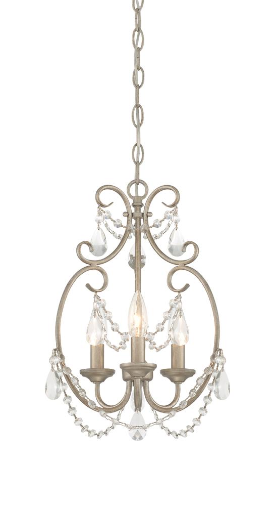 Dahlia 11.5" 3-Light Chandelier