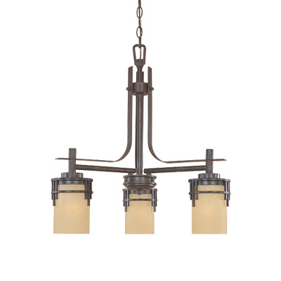 Mission Ridge 23" 3-Light Chandelier