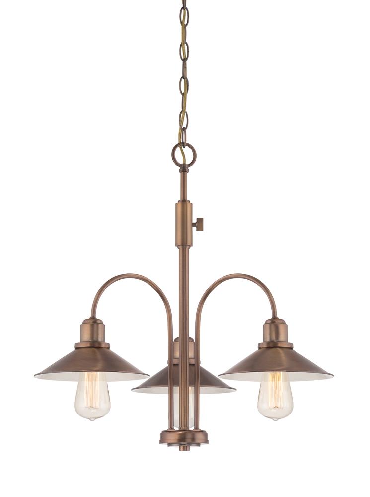 Newbury Station 3 Light Chandelier