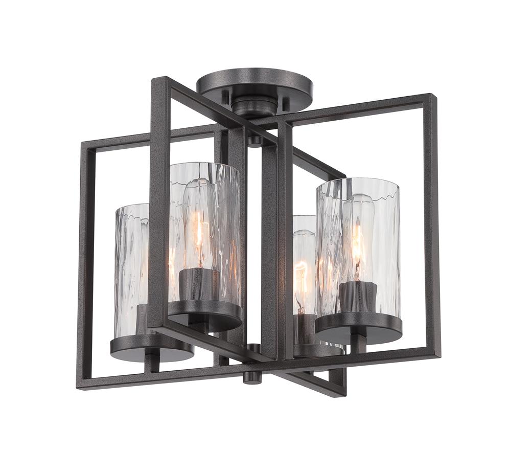 Elements 17" 4-Light Semi-Flush