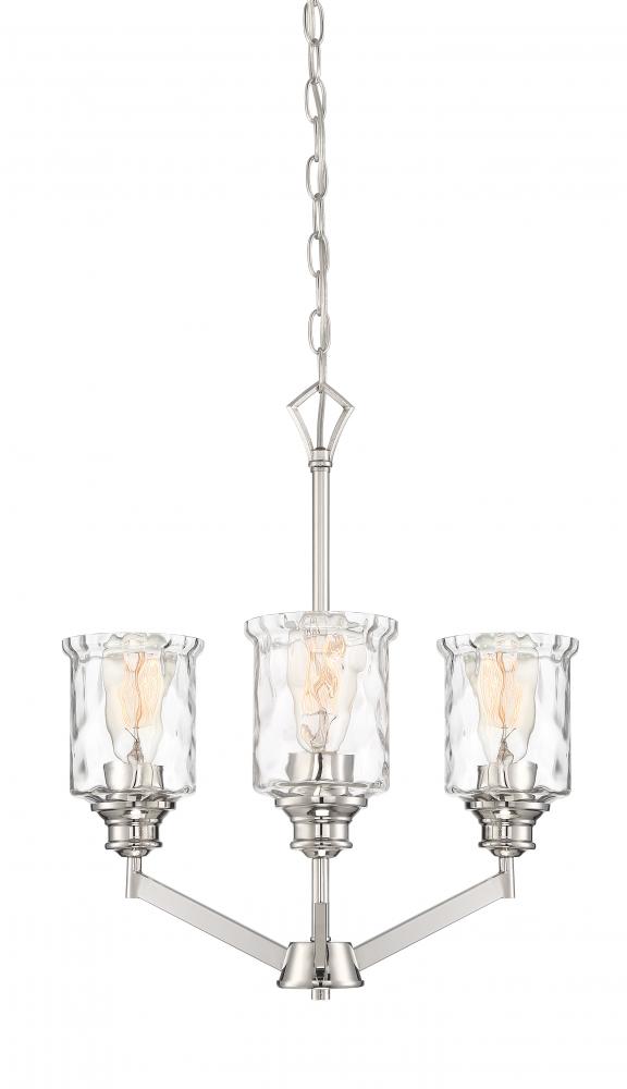 Drake 19" 3-Light Chandelier