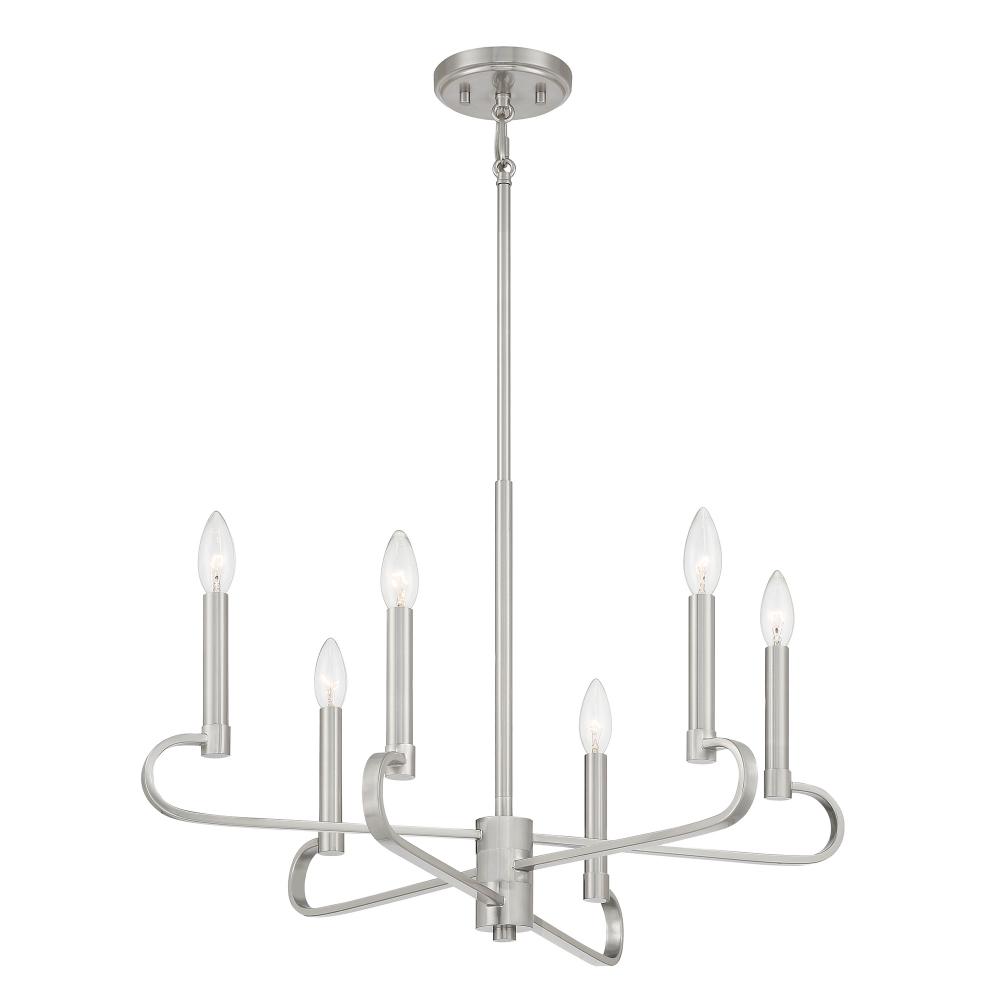 Summit 25.5" 6-Light Chandelier