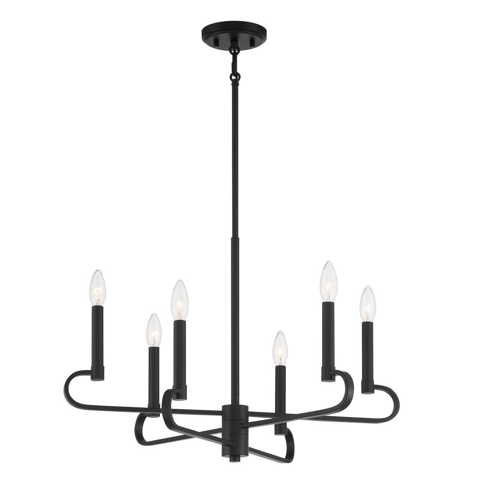 Summit 25.5" 6-Light Chandelier