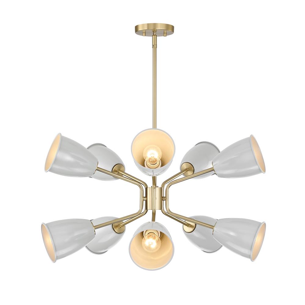 Biba 28.5" 10-Light Chandelier