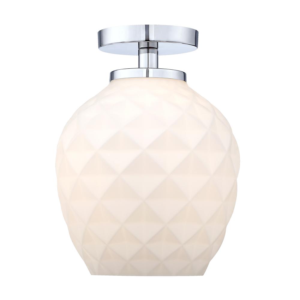 Dita 9" 1-Light Semi-Flush