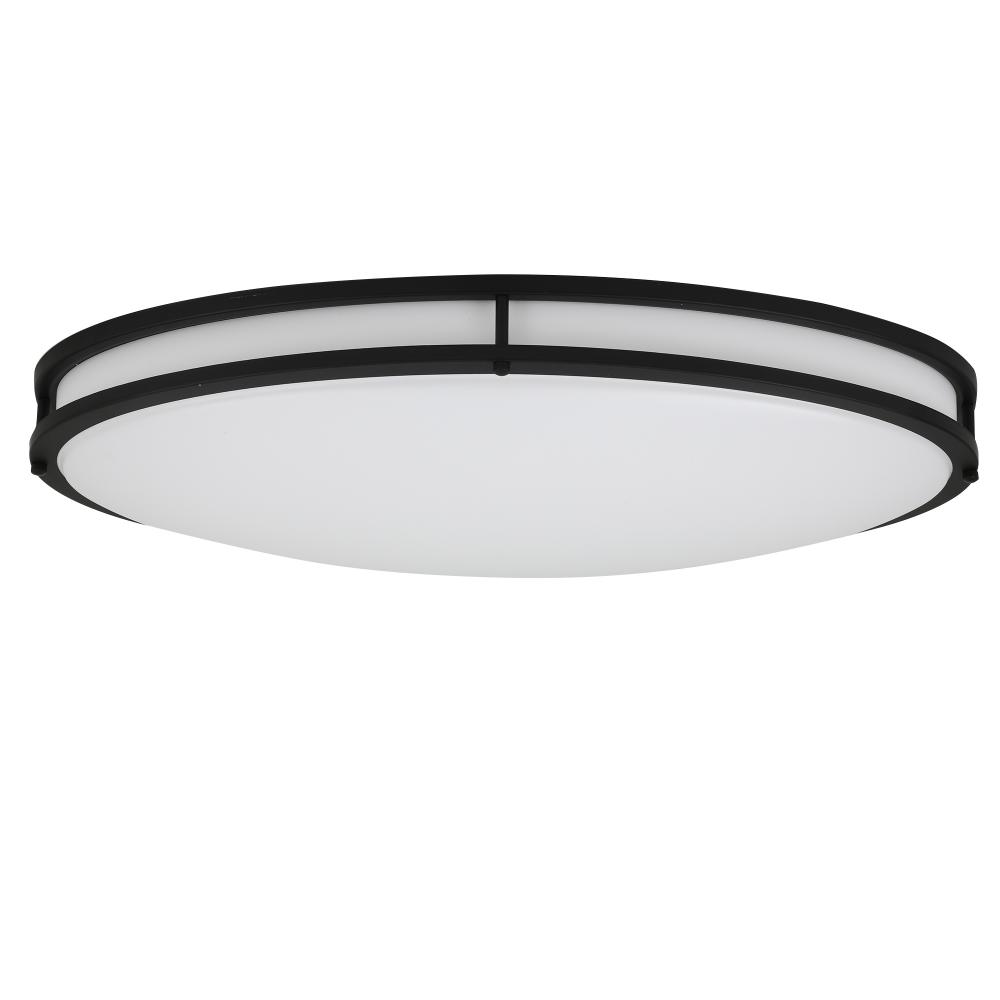 24" Matte Black Oval Selectable LED CCT