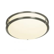 Designers Fountain EV1414C3C-35 - 14 in. Brushed Nickel Integrated Selectable LED CCT Round Flush Mount Light