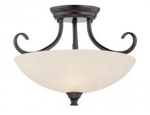 Designers Fountain 85111-ORB - Kendall 15.5" 2-Light Semi-Flush