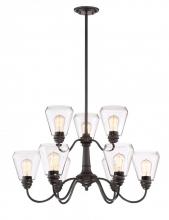 Designers Fountain 90289-SB - Foundry 9 Light Chandelier