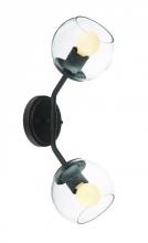 Designers Fountain 91202-SB - Meridian 17" 2-Light Wall Sconce