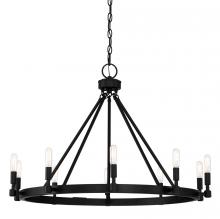 Designers Fountain 92589-BK - Fiora 31" 10-Light Chandelier