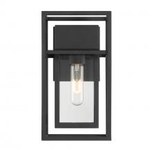 Designers Fountain D277M-6EW-BK - Burton 12" 1-Light Outdoor Wall Lantern