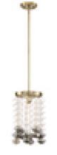 Designers Fountain D208M-9P-BG - Villa Rose 1 Light Mini Pendant