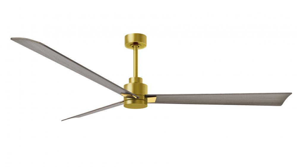 Alessandra - 72" Three Blade Transitional Ceiling Fan - Brushed Brass Finish
