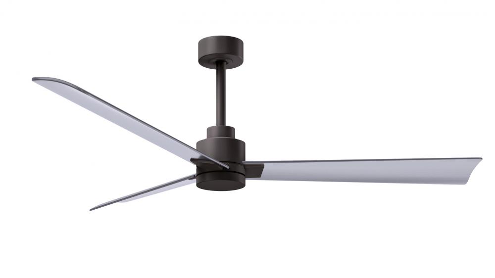 Alessandra - 56" Three Blade Transitional Ceiling Fan - Textured Bronze Finish