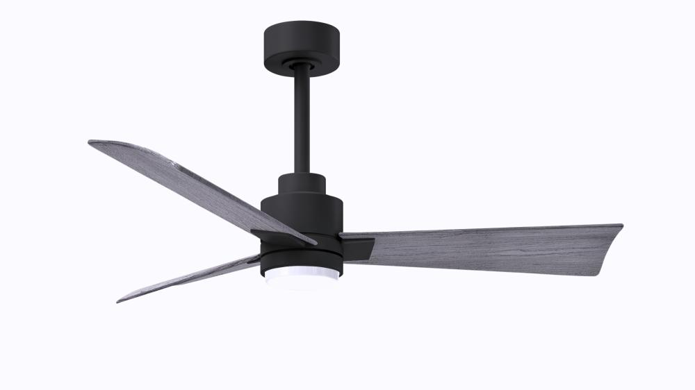 Alessandra - 42" Three Blade Transitional Ceiling Fan - 5CCT Integrated LED - Matte Black Finish