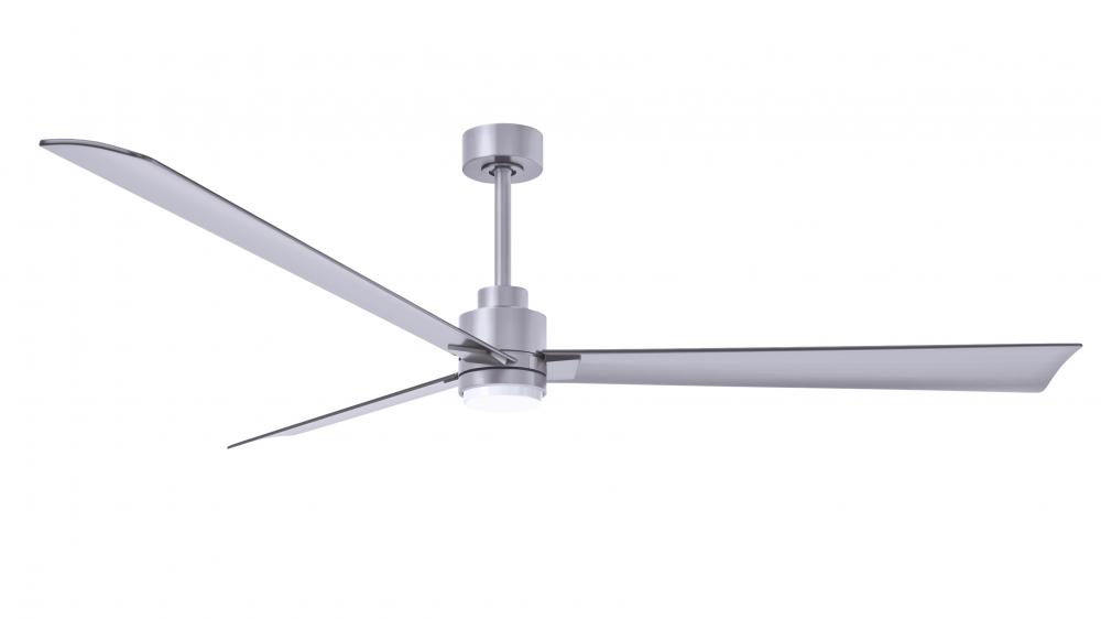 Alessandra-72" Three Blade Transitional Ceiling Fan-5CCT Integrated LED-Brushed Nickel Finish