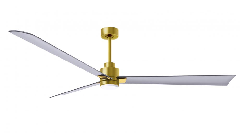 Alessandra - LK - Brushed Brass - Brushed Nickel Blades - 72" Blades - 10" Downrod