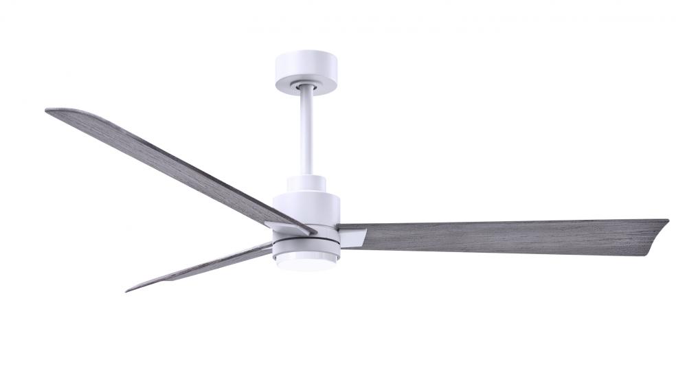 Alessandra - 56" Three Blade Transitional Ceiling Fan - 5CCT Integrated LED - Matte White Finish
