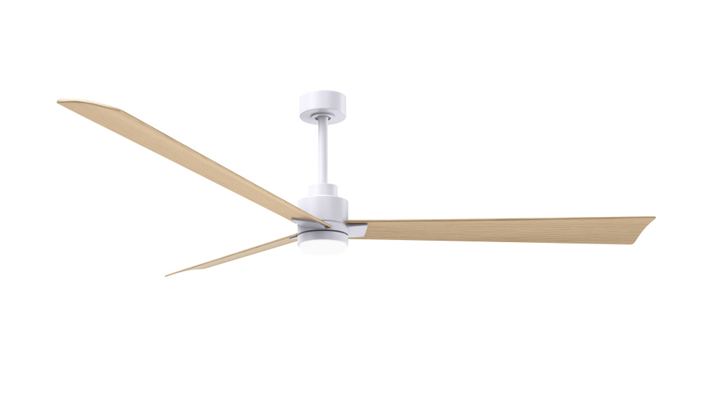 Alessandra - 72" Three Blade Transitional Ceiling Fan - 5CCT Integrated LED - Matte White Finish