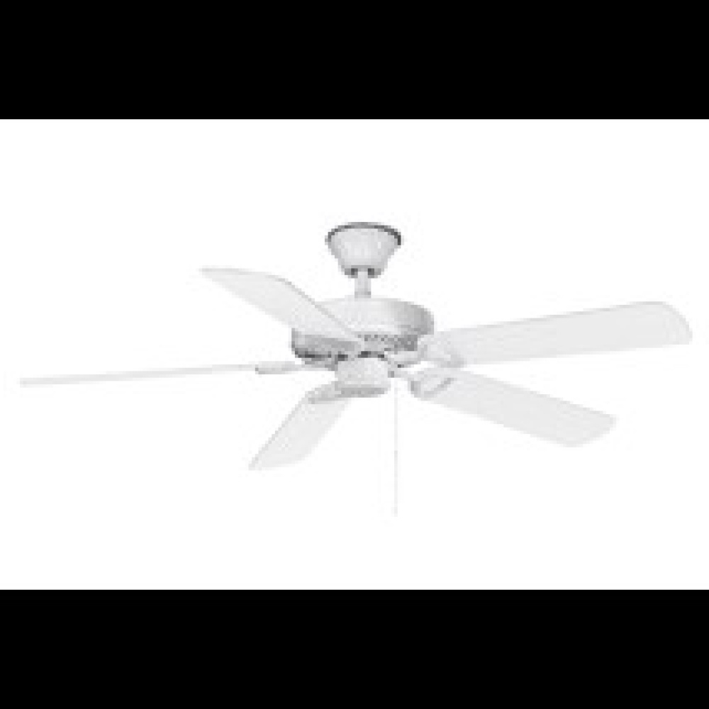 America - Ceiling Fan - Made in Taiwan - White Body - 52" Blades