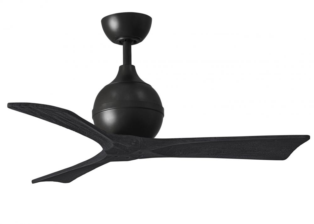 Irene-3 - Three Blade Paddle Fan - 42" - Matte Black Finish - Matte Black Blades